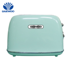 Daewoo Electronic Appliances 2 Slice Bread Toaster Cream/Mint Green Stainless Steel 220-240V 60/60Hz AC 685-815W