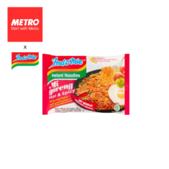 Indomie Mi Goreng Pedas Hot and Spicy Instant Noodles Pancit Canton 400g (Case) MGP5PACK012